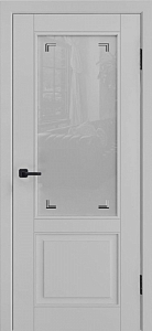 Товар Межкомнатная дверь Модель L-5 (стекло) серая эмаль